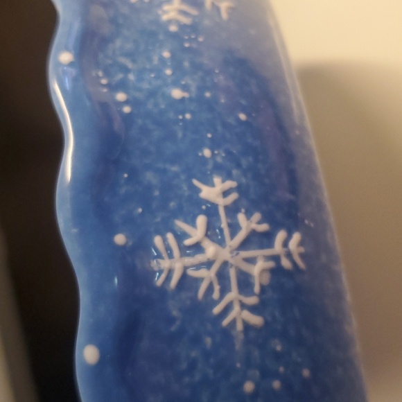 St Nicholas Square Button Up Christmas Snowman Family Ceramic Stoneware Pie Dish - Picture 4 of 12